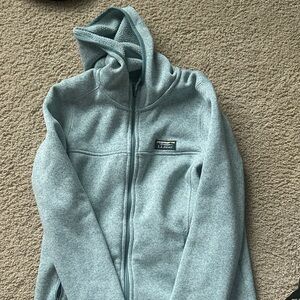 L.L. Bean Heather green Zip-Up Jacket